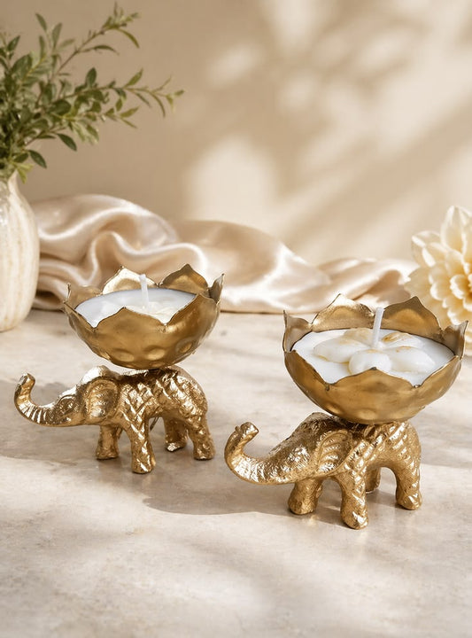 Elephant Urli Pack of 2 - Candles By Midnight