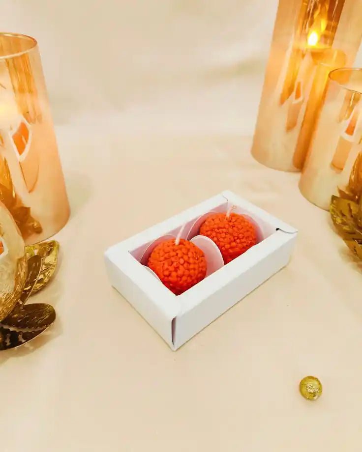 Laddu Candle | Laddo Candle (Pack of 2) - Candles By Midnight