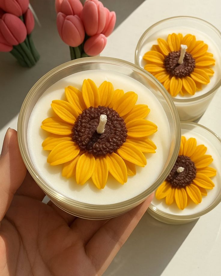 Sunflower Candle Jar - Candles By Midnight