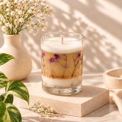 Frozen in Time Candle Jar — Soy Wax Candle for Housewarming Gifts