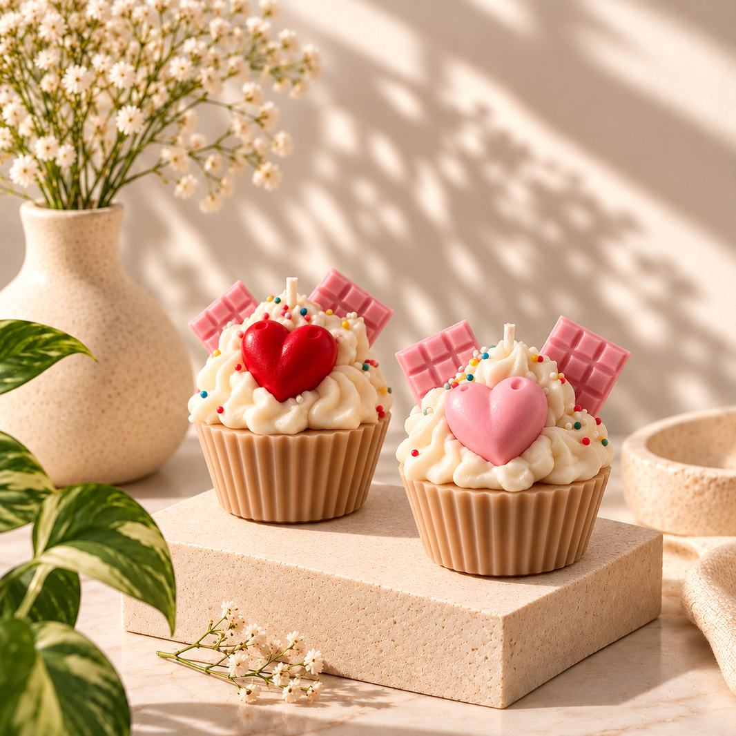 Cupcake — Soy Wax Dessert Candle for Rakhi Gifting