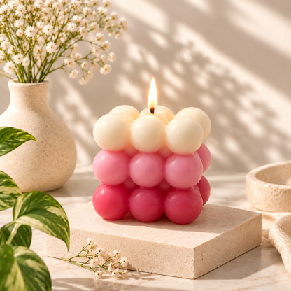 Bubble — Soy Wax Sculpted Candle for Diwali & Puja Gifting
