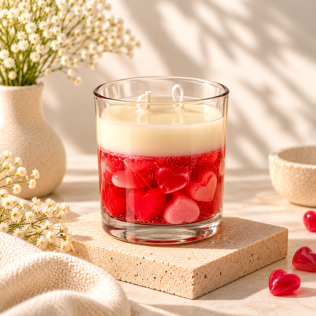 Frozen in Love Candle Jar — Soy Wax Candle for Romantic Gifting