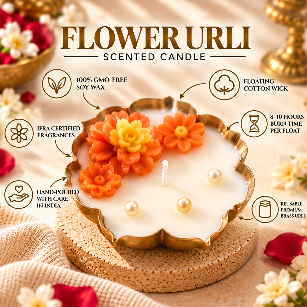 Flower Urli — Soy Wax Candle for Wedding Favours