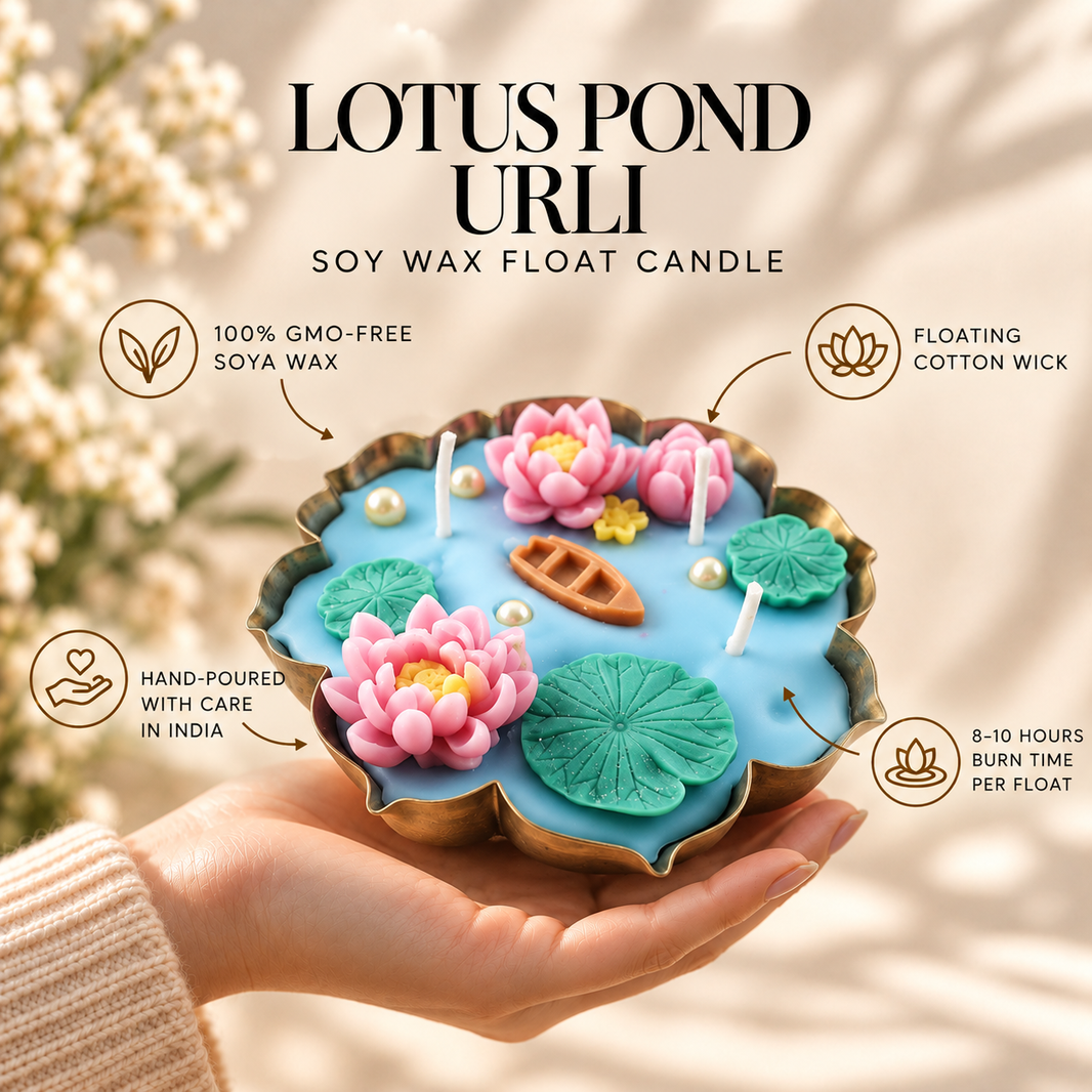 Lotus Pond Urli — Soy Wax Candle for Wedding Favours