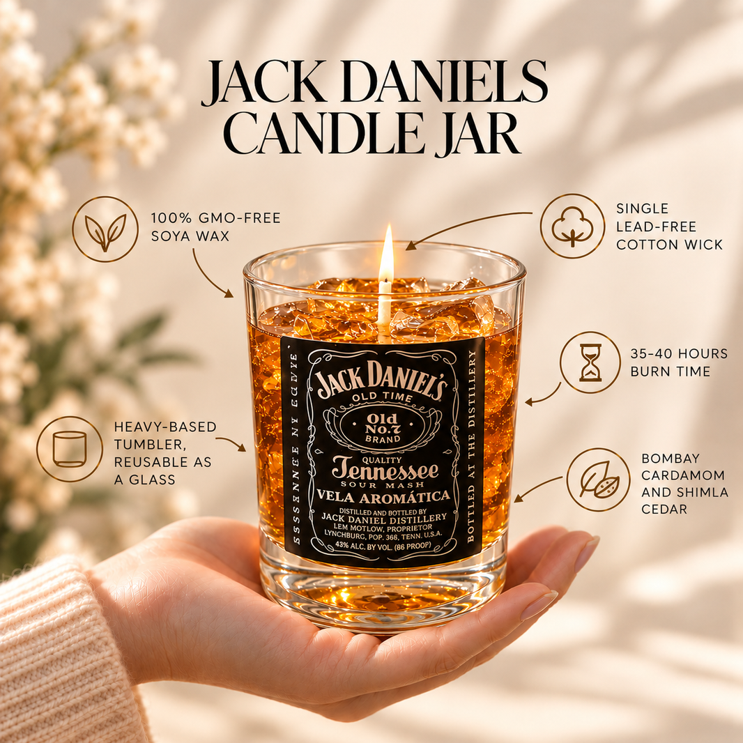 Jack Daniels Candle Jar