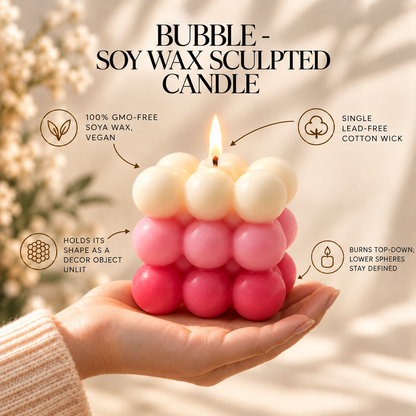 Bubble — Soy Wax Sculpted Candle for Diwali & Puja Gifting
