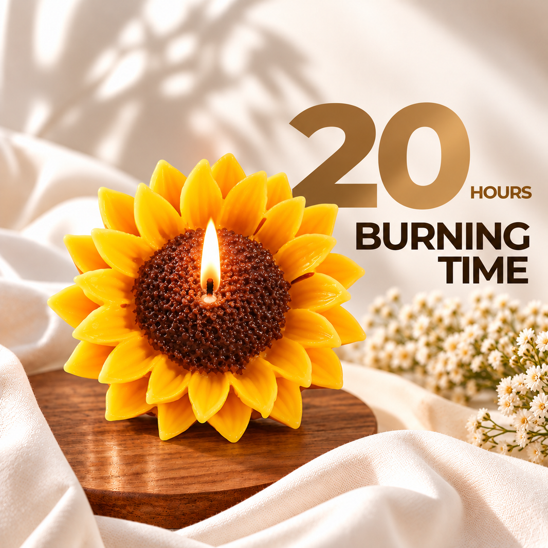 Sunflower Candle — Soy Wax Candle for Rakhi Gifting | Pack of Two