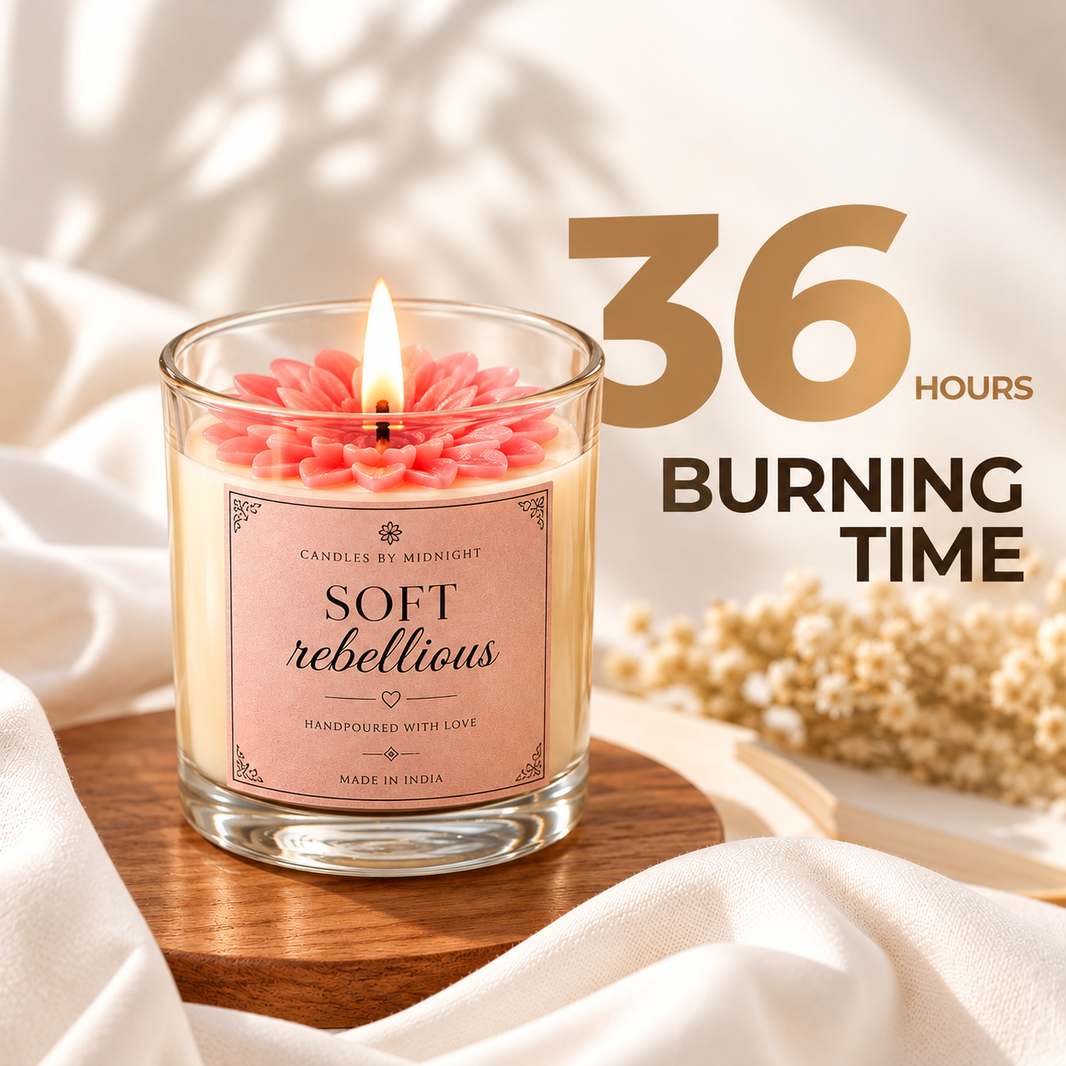 Soft Rebellion & Strawberry Latte Candle Combo – Smoky Rose + Strawberry Milk Gift Set of 2