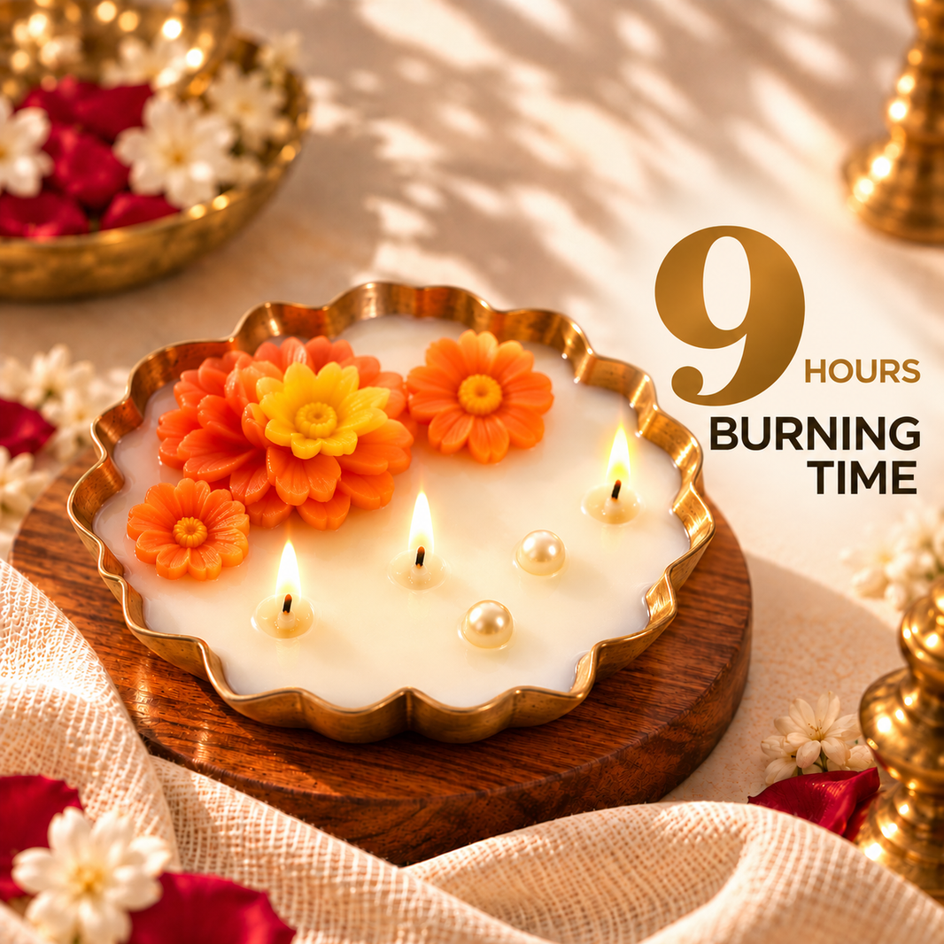 Flower Urli — Soy Wax Candle for Wedding Favours