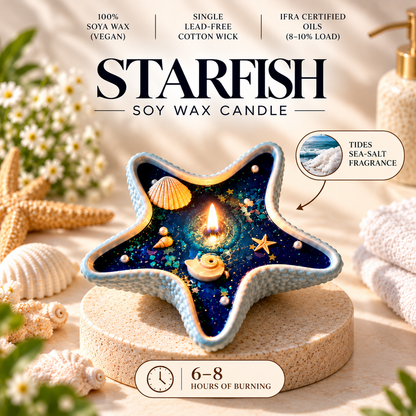 Starfish — Soy Wax Sculpted Candle for Corporate Gifting