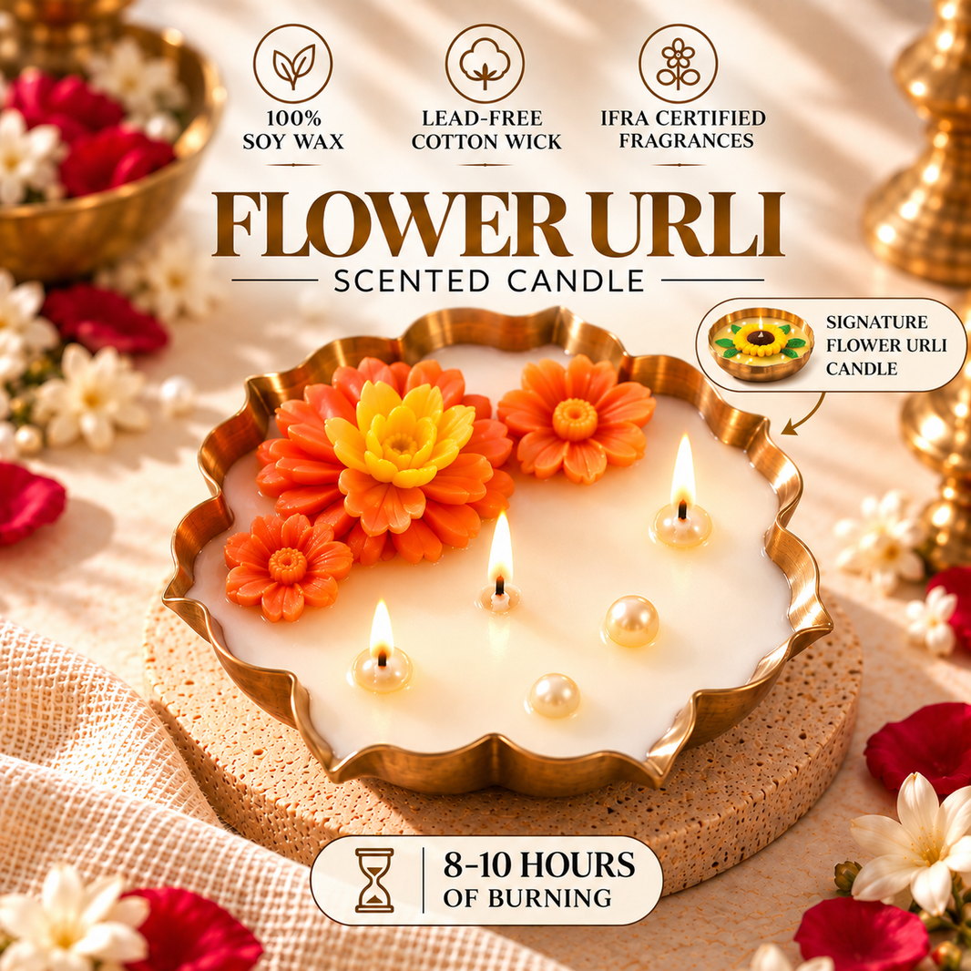 Flower Urli — Soy Wax Candle for Wedding Favours
