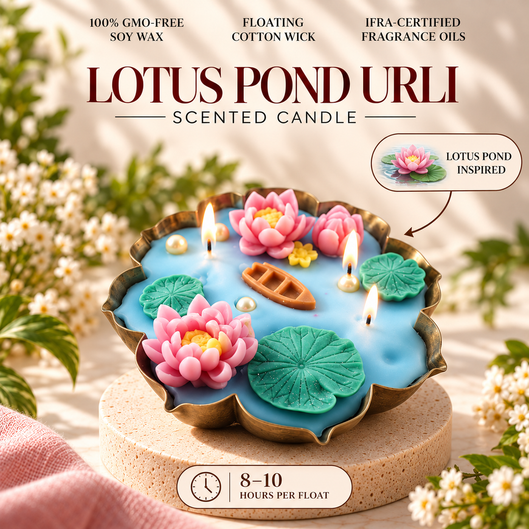 Lotus Pond Urli — Soy Wax Candle for Wedding Favours