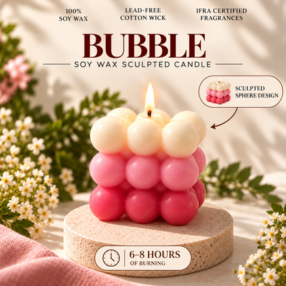 Bubble — Soy Wax Sculpted Candle for Diwali & Puja Gifting