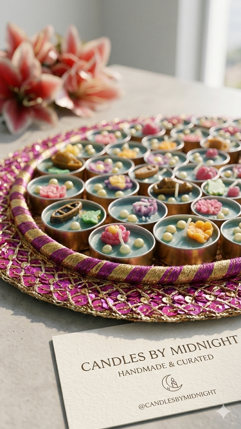 Lotus Tea light Candle - Pack of 6