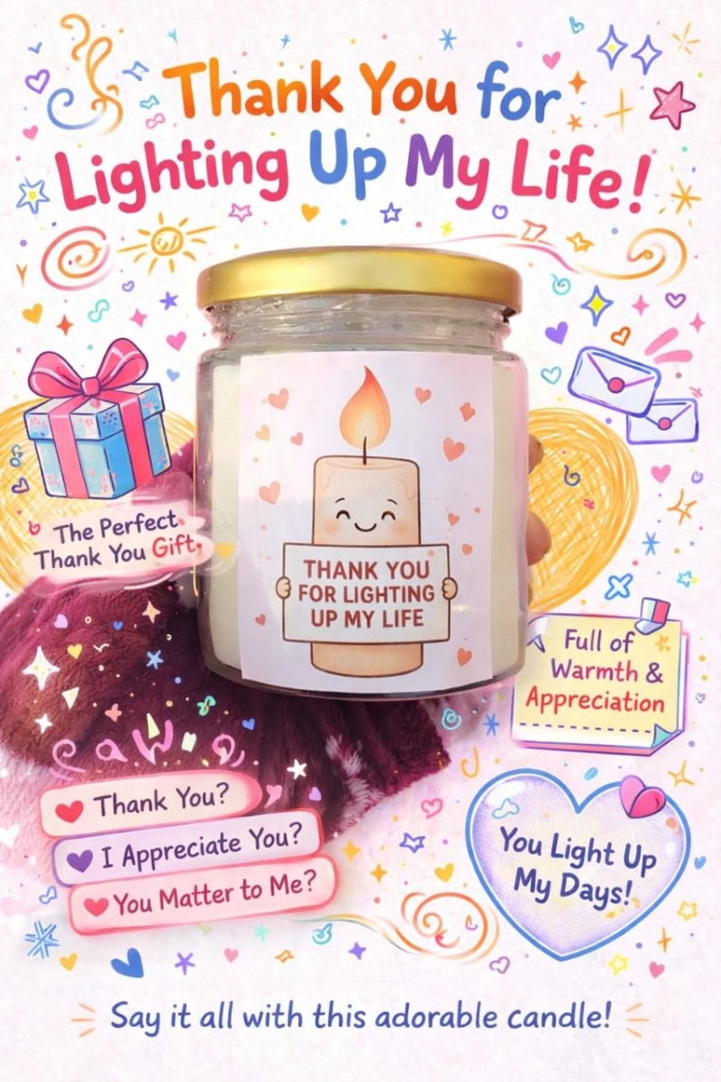 Custom Message Candle Jar - Candles By Midnight