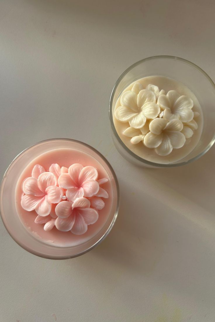 Flower Candle Jar - Candles By Midnight