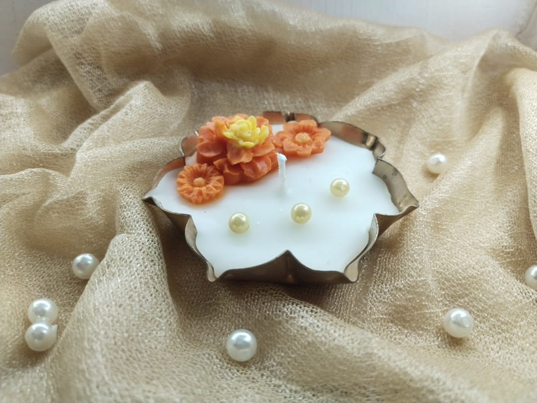 Flower Urli Candle - small - Candles By Midnight