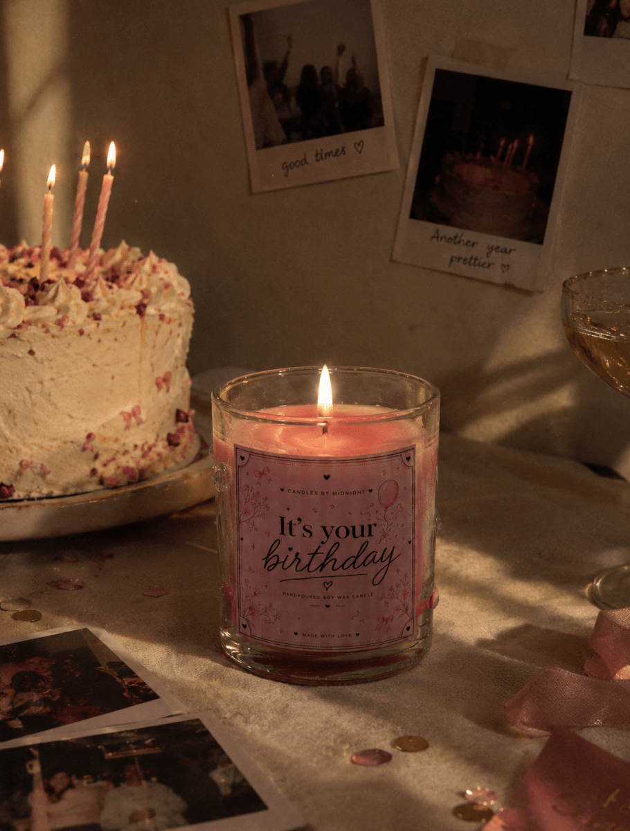 Its Your Birthday Candle Jar — Soy Wax Candle for Birthday Gifting - Candles By Midnight