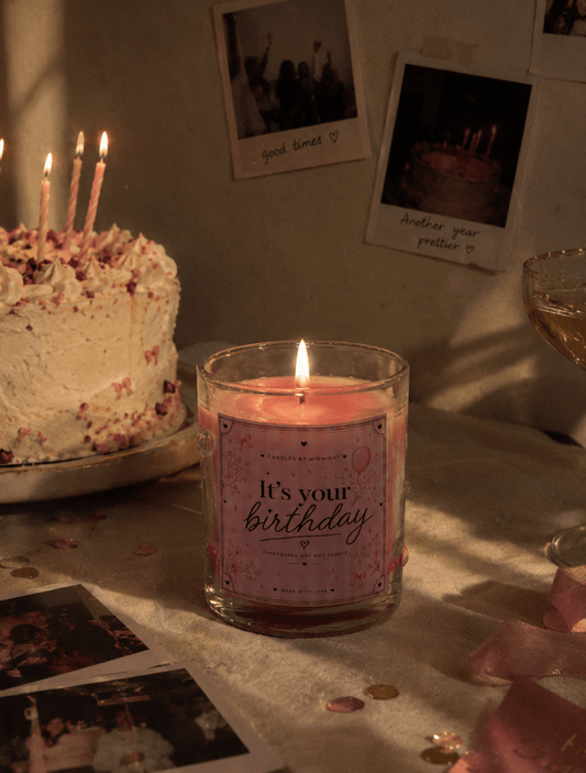 Its Your Birthday Candle Jar — Soy Wax Candle for Birthday Gifting - Candles By Midnight