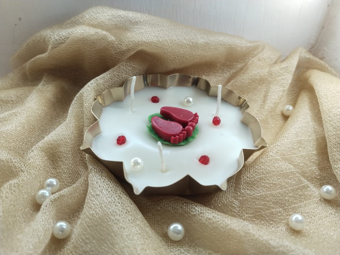 Laxmi Ma Feet Candle | Kamal Padha - small - Candles By Midnight
