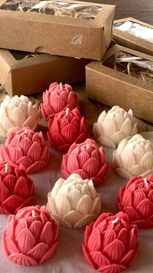 Lotus Candle (Pack of 2) - Candles By Midnight
