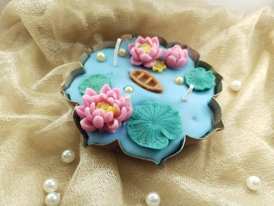 Lotus Pond Urli Candle - Candles By Midnight