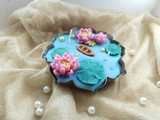 Lotus Pond Urli Candle - Candles By Midnight