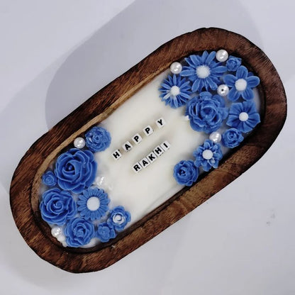 Wooden Tray — Soy Wax Candle for Romantic Gifting - Candles By Midnight