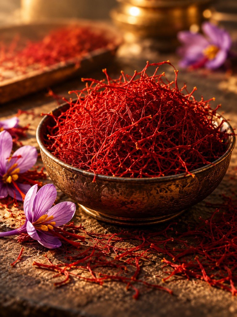 Saffron from Pampore, Kashmir